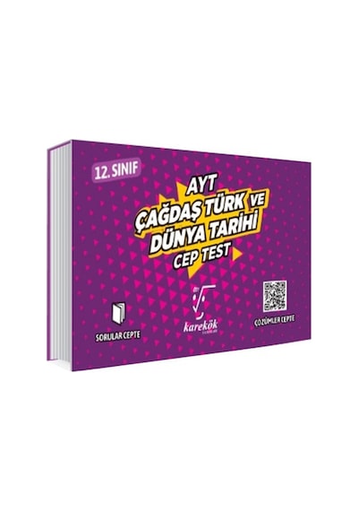 12.Sınıf AYT Çağdaş Türk ve Dünya Tarihi Cep Test- Karekök Eğitim Yayın