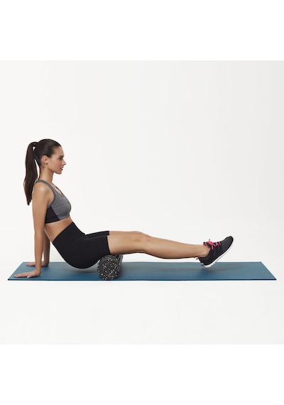 Actifoam Trigger Point Foam Roller Masaj Köpüğü Köpük Rulo 30 Cm-Orta Sert-Siyah Mavi