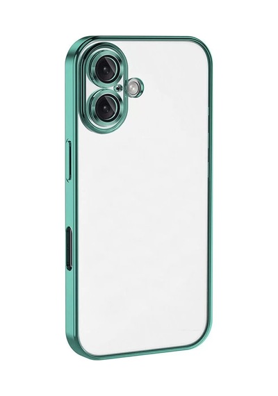 Newface Apple İphone 16 Plus Kılıf Razer Lensli Silikon - Turkuaz