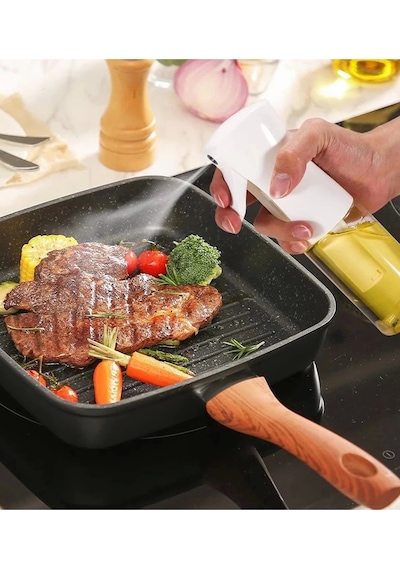 Zeytinyağı Limon Cam Sprey Şişesi Cam Yağ Püskürtücü Yağdanlık Airfryer Tasarruf 200 Ml Renkli