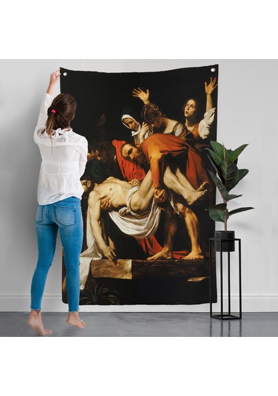 Caravaggio - İsa'nın Gömülmesi Duvar Örtüsü - The Entombment Of Christ-7427