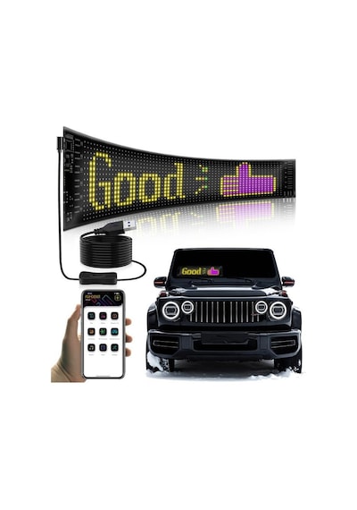 Torima Rp937 Led Matrix Panel 9x37cm Telefon Kontrollü Kayar Led Animasyon Aydınlatma
