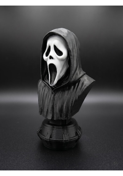 Riva Self Ghostface Çığlık Maskesi Tasarım Masaüstü Dekoratif Obje Aksesuar - 12 Cm