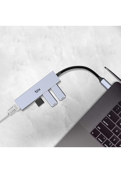 Bxc06hb Type-c&apos Den 3 Bağlantı Noktalı Gigabit Ethernet Usb 3.2 Hub 01