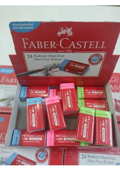 Faber-castell Orta Boy 6 Lı Renkli Silgi