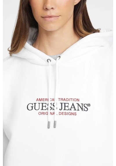 Guess Kadın Oversize Sweatshirt Beyaz