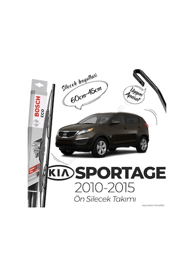 Kia Sportage Ön Silecek Takımı 2010-2015 Bosch Eco