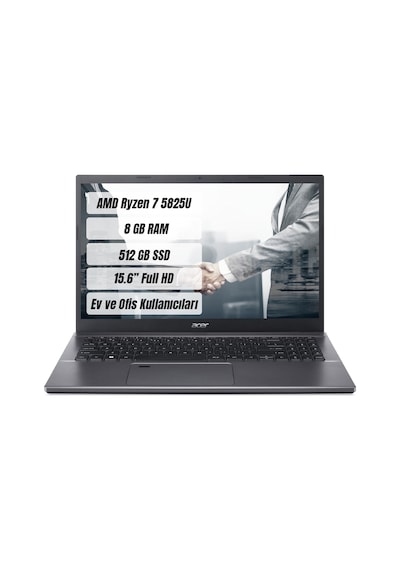 Acer Aspire 5 A515-47 NX.K80EY.001 Ryzen 7 5825U 8 GB 512 GB SSD 15.6" Free Dos FHD Dizüstü Bilgisayar