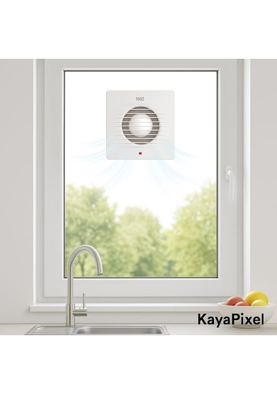 Horoz 10 Cm 100 Lük Aspiratör Fan 100 M³/h Debi Banyo, Mutfak Ve Wc İçin Havalandırma S