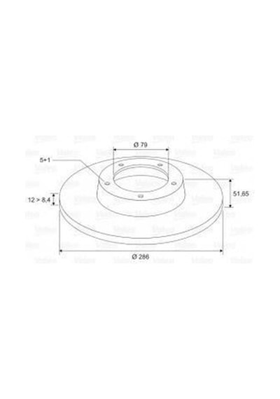 VALEO 186274 FREN DİSKİ ÖN BMW 3 E36  DÜZ 286mm