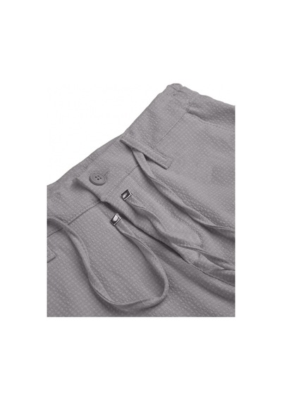 Deepsea Erkek Taş Likralı Gofre Kumaş Beli Lastikli İpli Slim Fit Günlük Pantolon 2600650 Taş