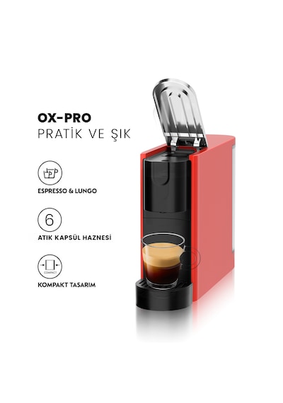 Omnex Ox-pro Espresso Makinesi Ve Kapsül Kahve Makinesi