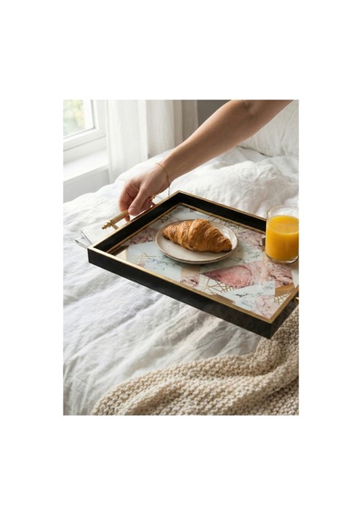 Mermer Desenli Dekoratif Sunum Tepsisi Gold Detaylı - 42x27 Cm Modern Sunumluk Geometrik Desen - 830554712 Geometrik Desen Mermer Desenli Dekoratif Sunum Tepsisi Gold Detaylı - 42x27 Cm Modern Sunumluk Geometrik Desen - 830554712 Geometrik Desen
