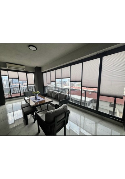 Açık Gri Plise Perde - Cam Balkon Ve Pimapen Uyumlu Kancalı Veya Vidalı Montaj