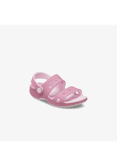 Crocs Classic Glitter Çocuk Pembe Sandalet 207983