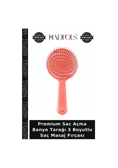 Premium Sac Açma Banyo Tarağı 3 Boyutlu Saç Masaj Fırçası