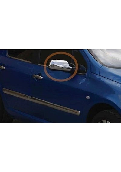 Peugeot 307 Uyumlu 2001-2008 Krom Ayna Kapağı 2 Parça Paslanmaz  Çelik