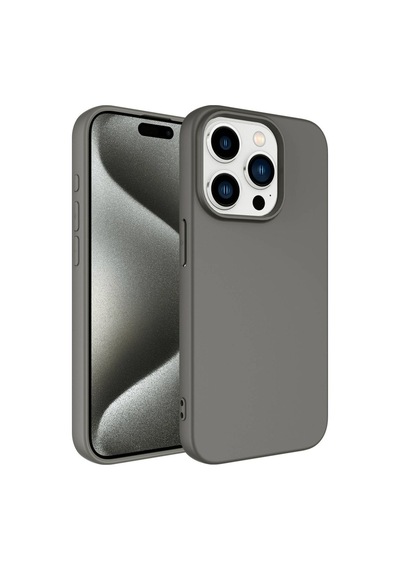Apple Uyumlu iPhone 15 Pro Kılıf Zore Lsr Lansman Kapak Titanyum