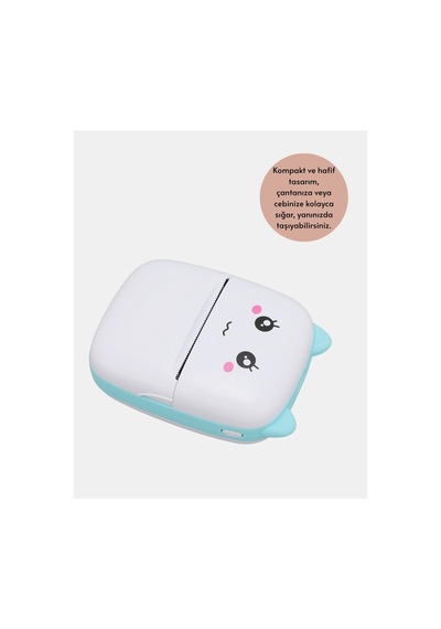 Kablosuz Mini Cep Yazıcısı Bluetooth Destekli 1200mah Bataryalı - Hs08374030-5680 Renkli