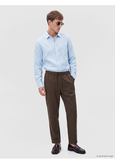 Lcw Vision Kahverengi Regular Fit Armürlü Erkek Pantolon