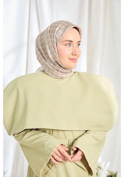Silk Home %100 Twill İpek Eşarp S539 Açık Vizon