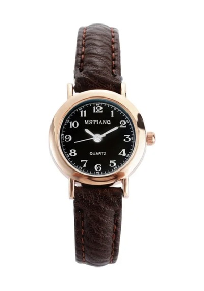 Adorn Yuvarlak Vintage Retro Saat Sedef