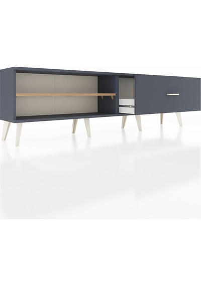 Arges Tv Ünitesi Tek Raflı Tek Çekmeceli 176x30x51 Antrasit-çam/antrasit Atlas Çam/antrasıt Arges Tv Ünitesi Tek Raflı Tek Çekmeceli 176x30x51 Antrasit-çam/antrasit Atlas Çam/antrasıt