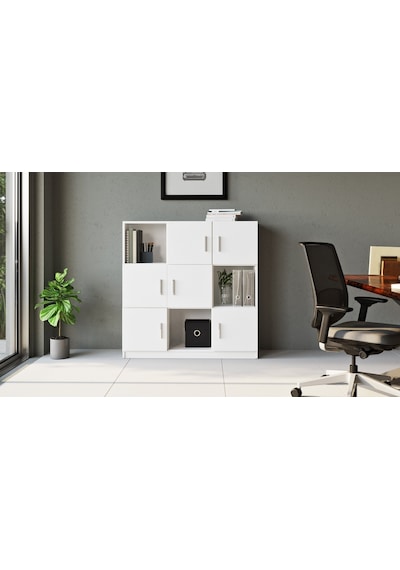 Robin Home Verona G Ofis Klasör Dolabı Kitaplık Beyaz