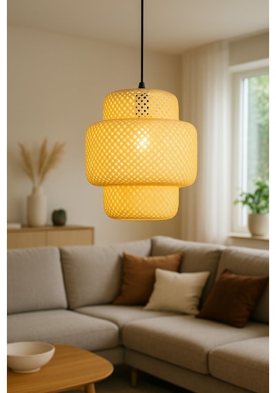 Scorpion Model Tekli Rattan Bambu Tasarım İskandinav Bohemavize
