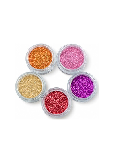 5 Adet Epoksi Reçine Sim & Glitter Seti, Mum Beton Nail Art Glitter Sim Seti Malzeme
