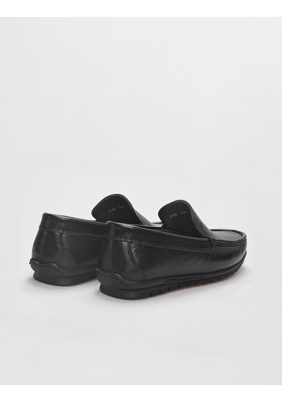 Cabani Vesario Hakiki Deri Siyah Erkek Loafer