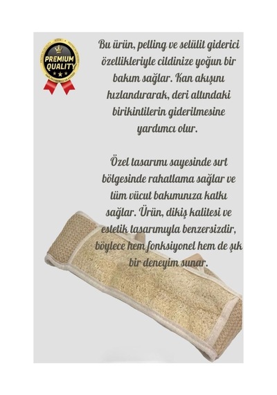 Premium Ürün Kaliteli Üretim Doğal Cilt Dostu Peeling Etkisi Uzun Sırt Kabak Lifi