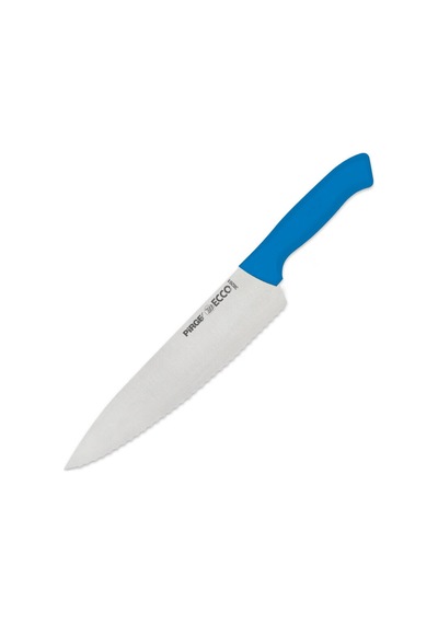 Pirge Ecco Mavi Dişli Şef Bıçağı 21 Cm
