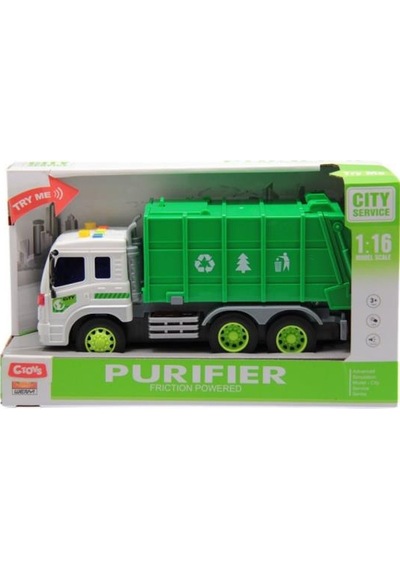 Ctoys Sesli Işıklı Çöp Kamyonu -ctoy-wy320a