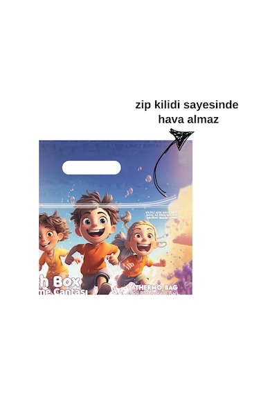 2 Adet Magic Cool Bag Lunch Box Gıda Poşeti Çok Renkli