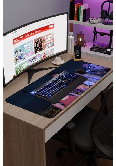 Alice İn Borderland V4 90x40 Xxl Gaming Kauçuk Kaymaz Taban Mouse Pad Fare Altlığı