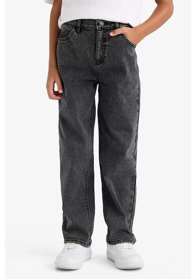 Defacto Erkek Çocuk Straight Fit Düz Paça Jean Pantolon F0454a825aunm36 Antrasit