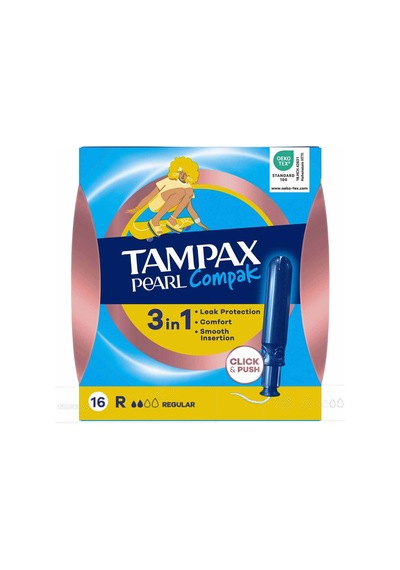 Pearl Compak Tampon Normal 16'lı