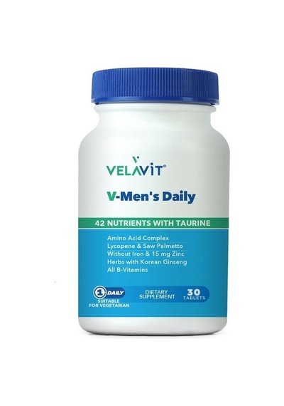 Velavit V-men's Daily 42 Nutrients With Taurine 30 Tablet