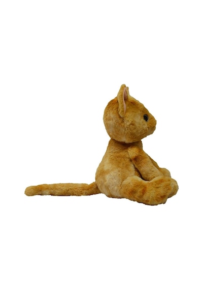 Sesli Sevimli Peluş Kedi Oyuncak 35 Cm Konuşan Miyavlayan Yumuşak Peluş Sarı
