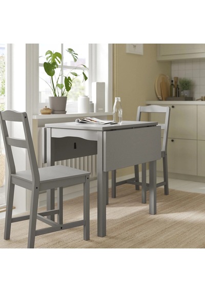 Ikea Gri Geniş Yemek Masası - Katlanır Mutfak Masası