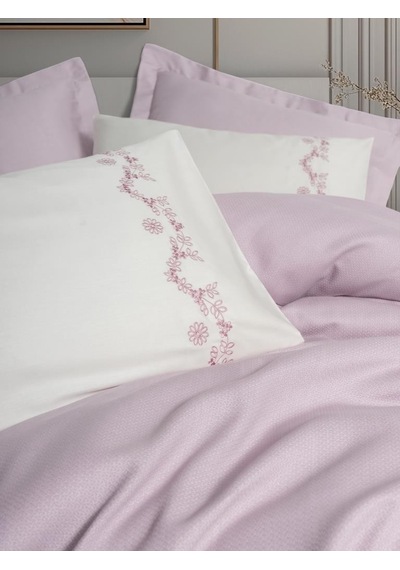 Cotton Box Serenity Bambu Çift Kişilik Pike Takımı Vaila Lila Çok Renkli