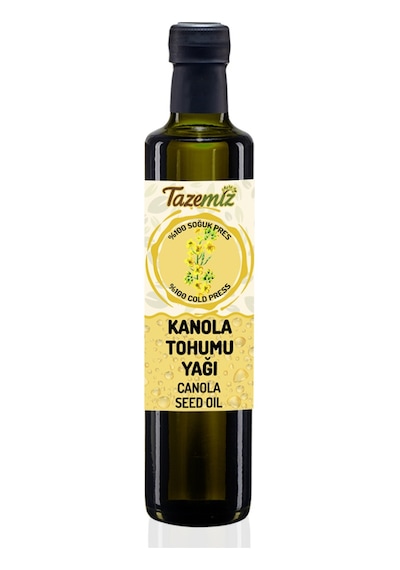 Tazemiz Kanola Tohumu Yağı Soğuk Pres 500 ML