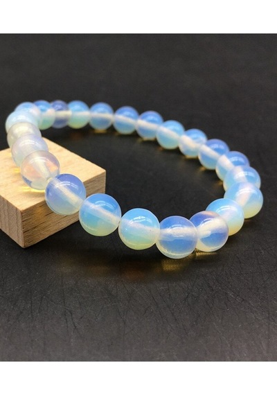 Gümüştel El Sanatları Sertifikalı Opal Taşı Bileklik Aaa Kalite Orijinal Opal Taşı Doğal Taş Bileklik Çok Renkli