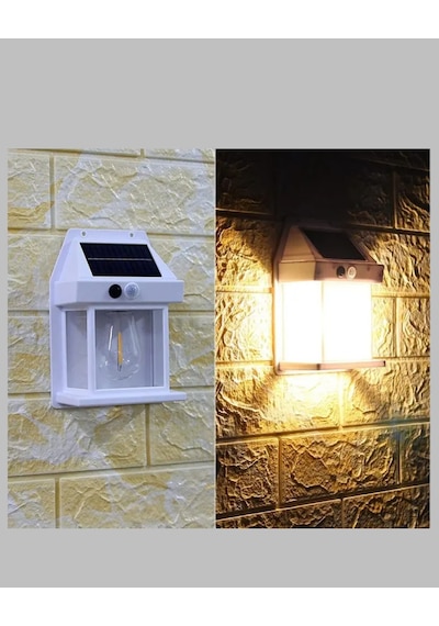 Techmrt Güneş Enerjili Hareket Sensörlü Duvar Lambası