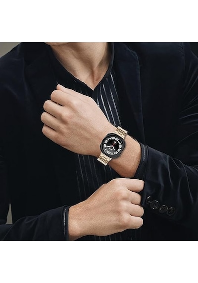 Samsung Galaxy Uyumlu  Watch 7 Ultra 47mm Kordon Klipsli Metal Kordon 04 +kısaltma Aparatı