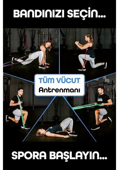 5/15/25/35/45 Kg Barfiks Lastiği Gym Resistance Band Antrenman Kas Geliştirme Bandı Çok Renkli