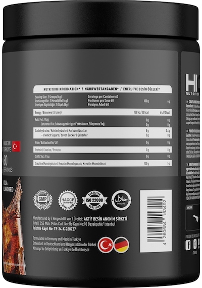 Hiq Nutrition Hıq Creatine 360g Cola Flavored