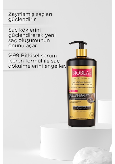 Bioblas Şampuan 1000 Ml Saç Dökülmesine Karşı Siyah Sarımsak