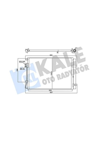 Kia Rio Klima Radyatoru 1.25 2017-2022 Kale 358030